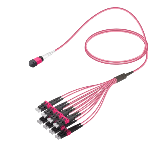 Male MTP Elite to LC/UPC Fanout | Base-16 | Multi Mode G651.OM4 | 3.0/1.8mm