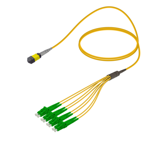 Male MTP Elite to LC/APC Fanout | Base-8 | Single Mode G657.A2 | 3.0/1.8mm