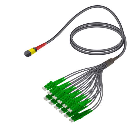 Male MTP Elite to LC/APC Universal Fanout | Base-24 | Single Mode G657.A2 | 4.8/1.8mm