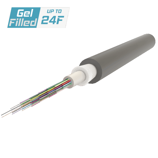 Merkezi Tüplü Fiber Optik Kablo | Gel-Filled | A-D1Q(ZN-GY)B2Y | Up to 24F