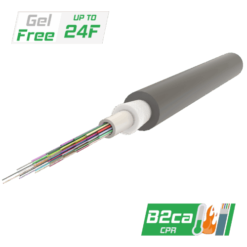 Merkezi Tüplü Fiber Optik Kablo | Gel-Free | U-BQ(ZN-GY)BH | CPR:B2ca | Up to 24F | 1000 metre