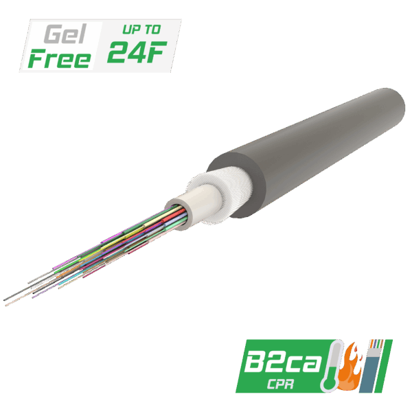 Merkezi Tüplü Fiber Optik Kablo | Gel-Free | U-BQ(ZN-GY)BH | CPR:B2ca | Up to 24F | 1000 metre