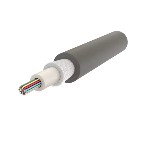 Metal İçermeyen Zırhlı Merkezi Loose Tube Fiber Optik Kablo | Jel Dolgulu | U-D1Q(ZN-GY)BH | 24F’ye kadar | Universal