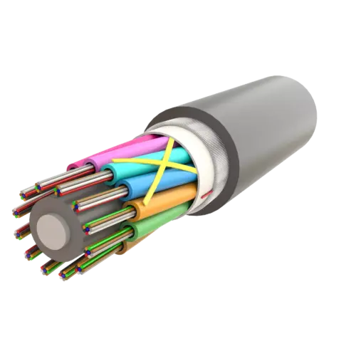 Mini-Duct Multi Loose Tube Fiber Optic Cable | Gel-Filled Dry Core | AT-D1Q2Y | Up to 144F