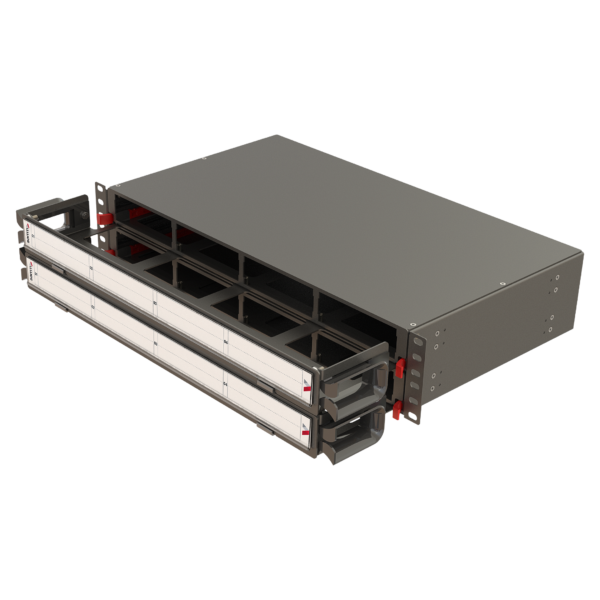 Modular High Density Panel with Organizer | 2U 8 Slots