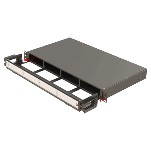 Modüler Yüksek Kapasiteli Organizerli Panel | 1U 4 Yuvalı