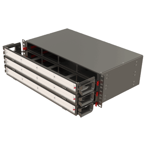 Modüler Yüksek Kapasiteli Organizerli Panel | 3U 12 Yuvalı
