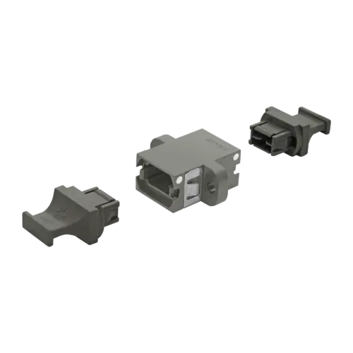 mtp-simplex-adapter-w-flange-aligned-keys-2-dust-plugs-adapters-us-conec-5133-11-B MTP Simplex Adapter | w/ Flange | Aligned Keys | 2 Dust Plugs US Conec (12221)