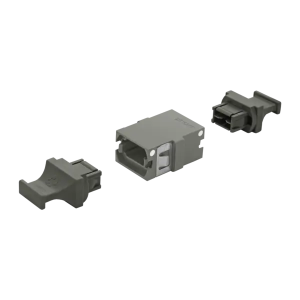 MTP Simplex Adapter | w/o Flange | Aligned Keys | 2 Dust Plugs US Conec (12221)
