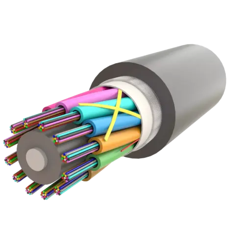 Multi Loose Tube Fiber Optic Cable | Gel-Filled Dry Core | AT-D1Q(ZN-GY)B2Y | Up to 144F