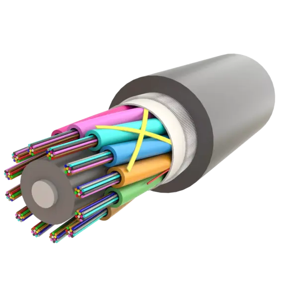 Multi Loose Tube Fiber Optic Cable | Gel-Filled Dry Core | AT-D1Q(ZN-GY)B2Y | Up to 144F