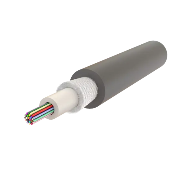 Non-Metallic Armoured Central Loose Tube Fiber Optic Cable | Gel-Filled | U-D1Q(ZN-GY)BH | Up to 24F | Universal