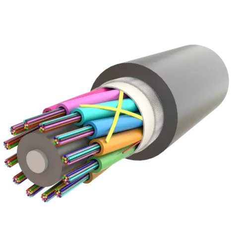 Non-Metallic Armoured Multi Loose Tube Fiber Optic Cable | Gel-Filled | UT-D1Q(ZN-GY)BH | Up to 144F | Universal