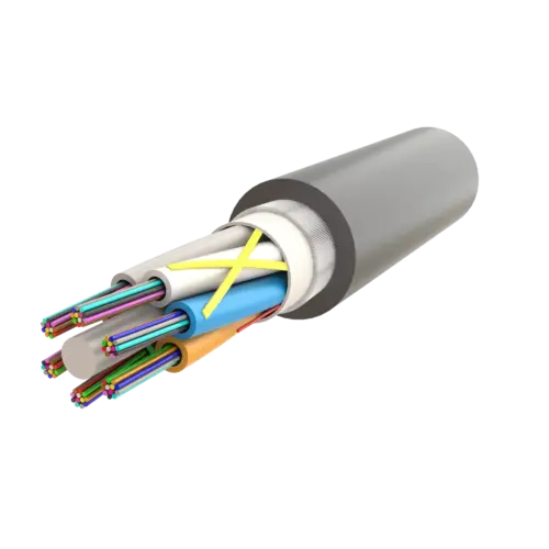 Non-Metallic Armoured Multi Loose Tube Fiber Optic Cable | Gel-Filled | UT-D1Q(ZN-GY)BH | Up to 72F | Universal