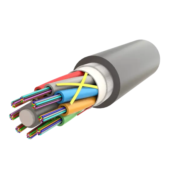 Non-Metallic Armoured Multi Loose Tube Fiber Optic Cable | Gel-Filled | UT-D1Q(ZN-GY)BH | Up to 96F | Universal