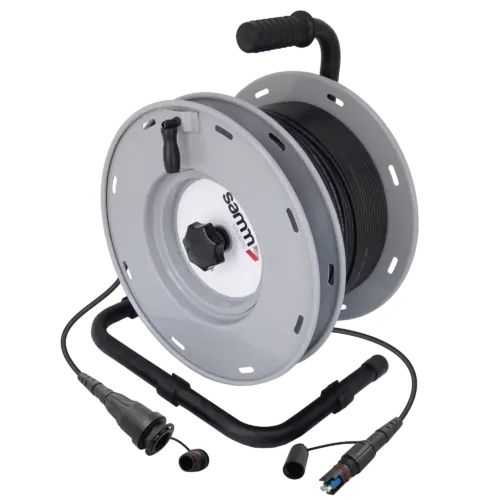 On-Reel QCS Harsh Environment Single Mode A2 Fiber Cable Assembly | QCS-Male to QCS-Female