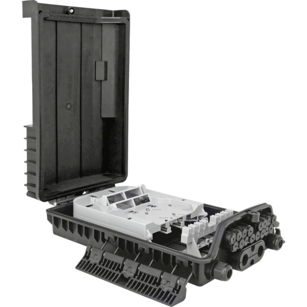 Outdoor Termination Box | 1 Tray 24 Fibers 16 Ports 16 PLC | 362217