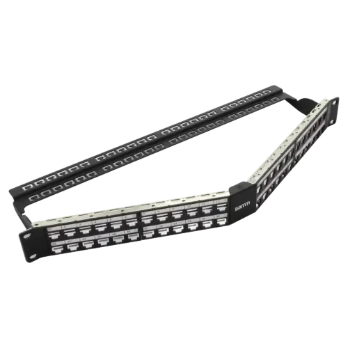 panel-1u-shld-unl-ang-48p-bakir-patch-panel-4798-18-B Boş Modüler Açılı HD Patch Panel | 1U CAT-6A | 48 Port