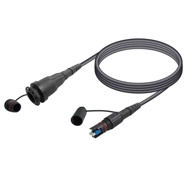 QCS Harsh Environment Single Mode A2 Fiber Cable Assembly | QCS-Male to QCS-Female