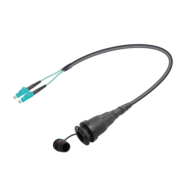 QCS Zorlu Ortam Multi-mode OM3 Fiber Kablo Uygulaması | QCS-Dişi to LC-Duplex