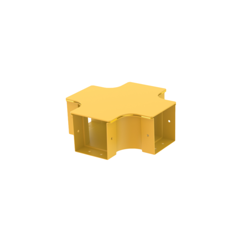 Raceways | 4 Way Cross Connection 100mm | W/ Cover