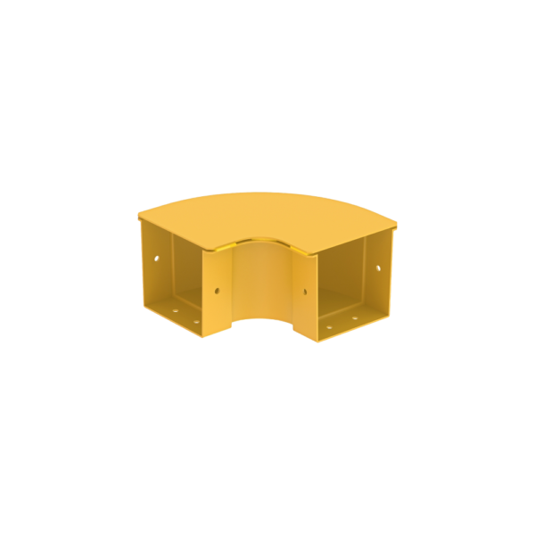 Raceways | Horizontal Elbow | W/ Cover 100mm