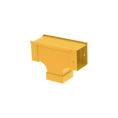 Raceways | Top Side Open Vertical Drop 100mm | W/ Cover