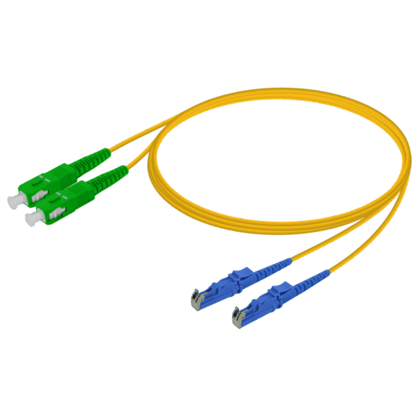 SC/APC-LSH/UPC | Single Mode G657.A2 Duplex Patch Cord | 2.0x4.1mm