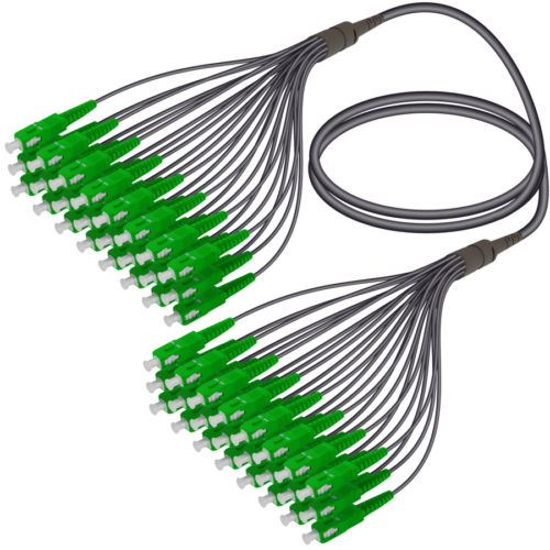 SC/APC-SC/APC | 24 Fibers Universal Fanout | Single Mode G657.A2 | 4.8/1.8mm