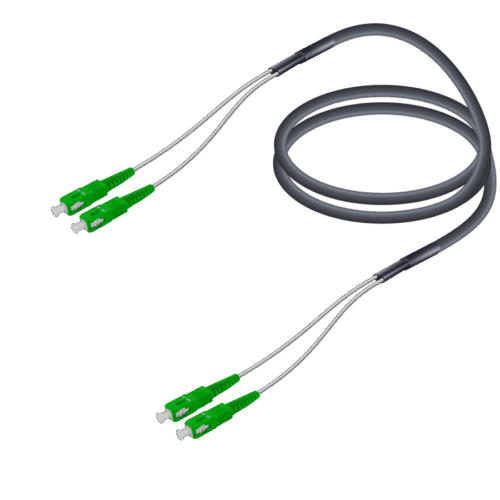 SC/APC-SC/APC | Single Mode G657.A2 Çelik Korugeli FTTA Breakout | 7.0x2.85mm