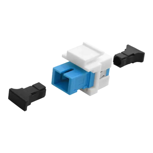 SC Simplex Keystone Coupler | w/ Clip Fiber Optic