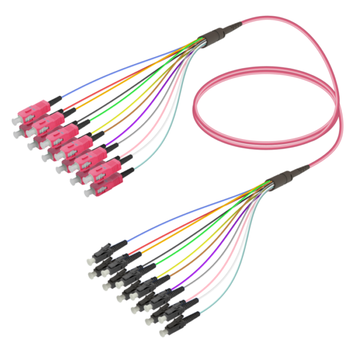 sc-upc-lc-upc-12-fibers-fanout-multi-mode-g651-om4-30-09mm-multi-mode-fan-out-12-fibers-samm-teknoloji-2643-59-B SC/UPC-LC/UPC | 12 Fibers Fanout | Multi Mode G651.OM4 | 3.0/0.9mm