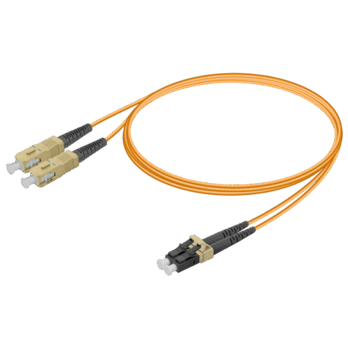 SC/UPC-LC/UPC | Multi Mode G651.OM1 Duplex Patch Cord | 2.0x4.1mm