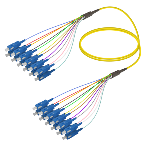 SC/UPC-SC/UPC | 12 Fibers Fanout | Single Mode G657.A2 | 3.0/0.9mm