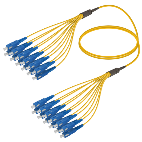 SC/UPC-SC/UPC | 12 Fibers Fanout | Single Mode G657.A2 | 3.0/1.8mm
