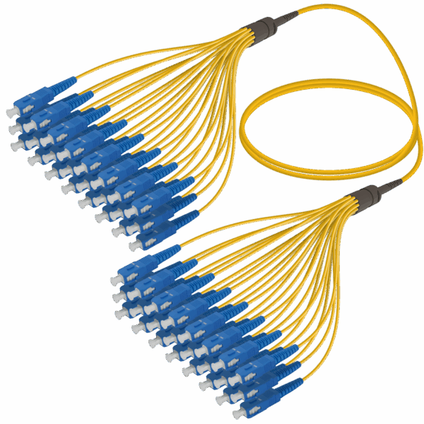 SC/UPC-SC/UPC | 24 Fiber Fanout | Single Mode G657.A2 | 3.0/1.8mm