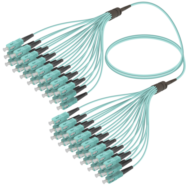 SC/UPC-SC/UPC | 24 Fibers Fanout | Multi Mode G651.OM3 | 3.0/1.8mm