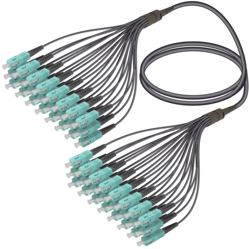 SC/UPC-SC/UPC | 24 Fibers Universal Fanout | Multi Mode G651.OM3 | 4.8/1.8mm