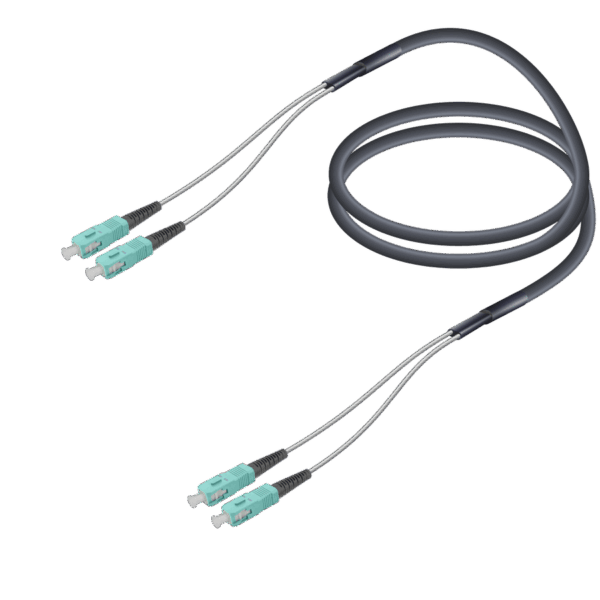 SC/UPC-SC/UPC | Multi Mode G651.OM3 Çelik Korugeli FTTA Breakout | 7.0x2.85mm