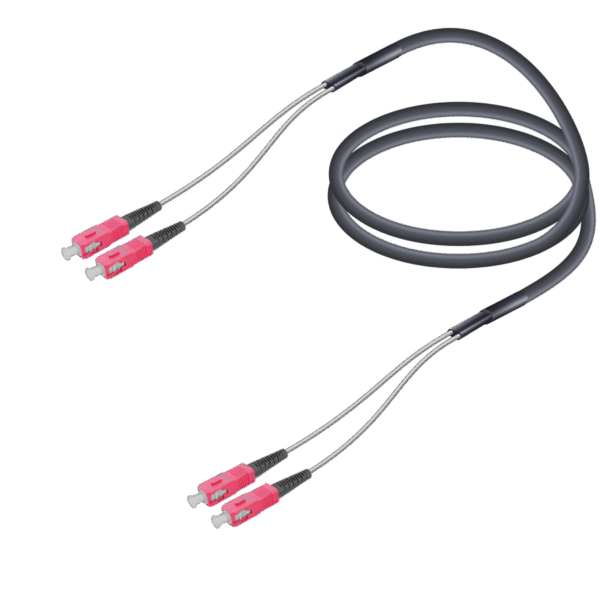 SC/UPC-SC/UPC | Multi Mode G651.OM4 Çelik Korugeli FTTA Breakout | 7.0x2.85mm