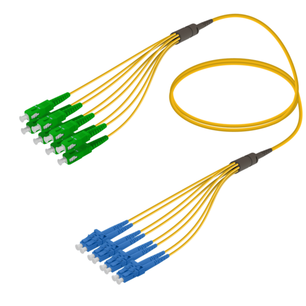 scapc-lcupc-8-fibers-fanout-single-mode-g657a2-3018mm-single-mode-fan-out-8-fibers-samm-teknoloji-2502-51-B SC/APC-LC/UPC | 8 Fibers Fanout | Single Mode G657.A2 | 3.0/1.8mm