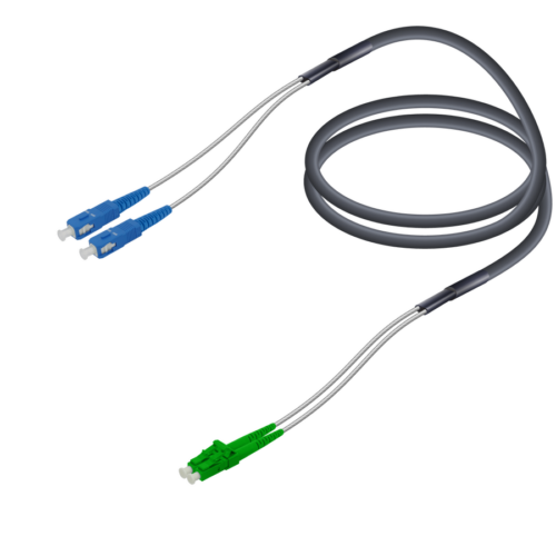 SC/UPC-LC/APC | Single Mode G657.A2 Corrugated Steel FTTA Breakout | 7.0x2.85mm