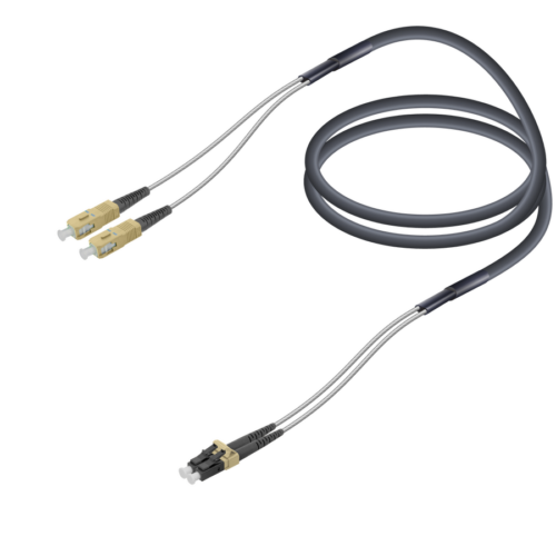 SC/UPC-LC/UPC | Multi Mode G651.OM2 Corrugated Steel FTTA Breakout | 7.0x2.85mm