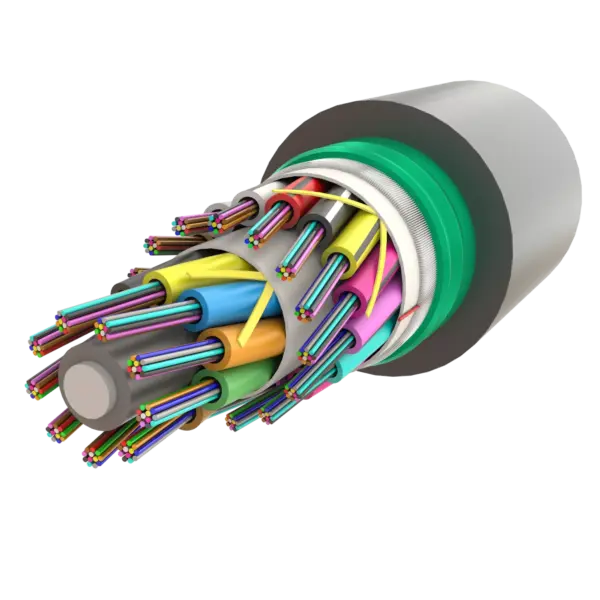 Steel Armoured Multi Loose Tube Fiber Optic Cable | Gel-Filled Dry Core | AT-D1Q(ZN-GY)(SR)2Y | 432F