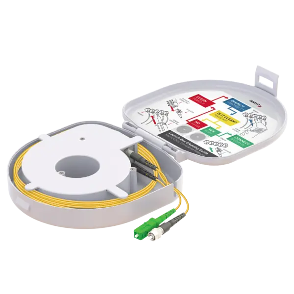 through-type-otdr-launch-box-2d-sc-apc-fc-upc-1000-m-otdr-launch-box-samm-teknoloji-5237-11-B Through Type Fiber Optic OTDR Launch Box | Single Mode G652.D | SC APC/FC UPC | 1000 meters