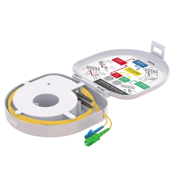 Through Type Fiber Optic OTDR Launch Box | Single Mode G652.D | SC APC/LC UPC | 1000 meters